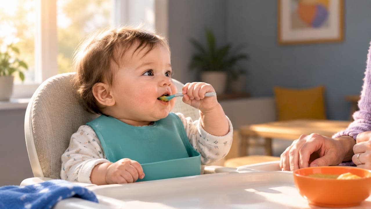6 Months: Skill First Transition to Solids for Parents